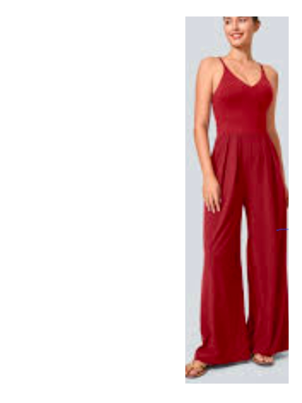 HALARA Red Wide-Leg Jumpsuit Size Large - Picture 3 of 6